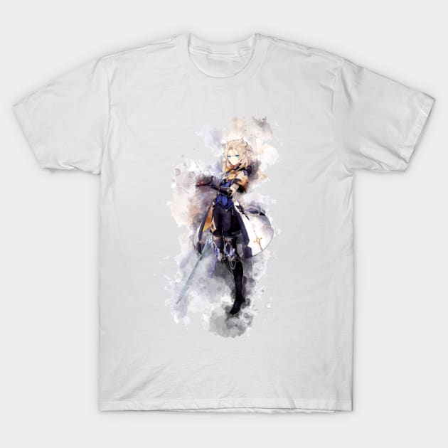 Genshin Impact - Albedo *watercolor* T-Shirt by Stylizing4You